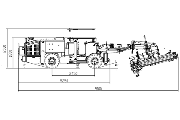 Hydraulic Bolting Jumbo, HT92-D (Min. Cross-section height: 2.8m)